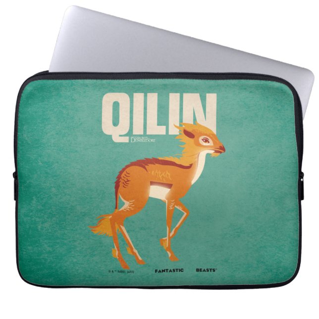 Qilin Vintage Graphic Laptop Fodral (Framsidan)