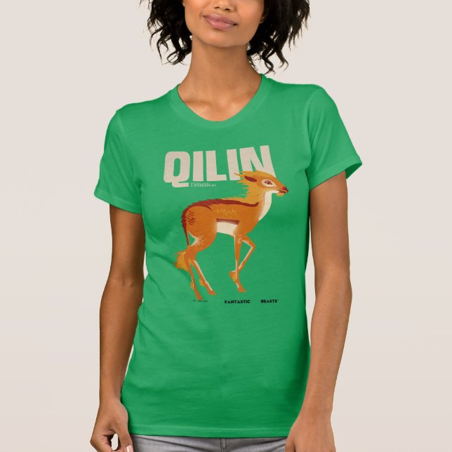 Qilin Vintage Graphic T Shirt (Framsida)