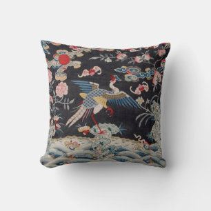 Qing Dynasty Golden Pheasant Decor Pillow Kudde