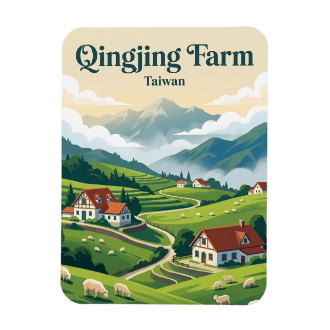 Qingjing Farm Taiwan Magnet (Vertikal)