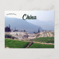 Qingkou-risterrasserna i Yunnan Kina