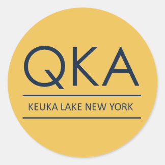 QKA Keuka Sjö New York Runt Klistermärke