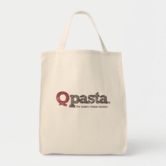 Qpasta Shopping Bag Tygkasse (Framsidan)