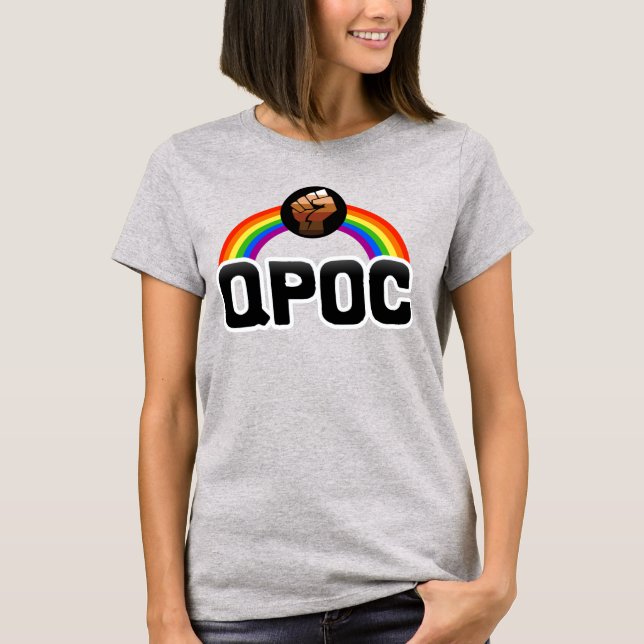 QPOC Progress Pride T-Shirt (Framsida)
