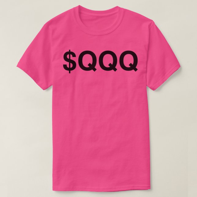 QQ Nasdaq 100 Lagrar-biljett T Shirt (Design framsida)