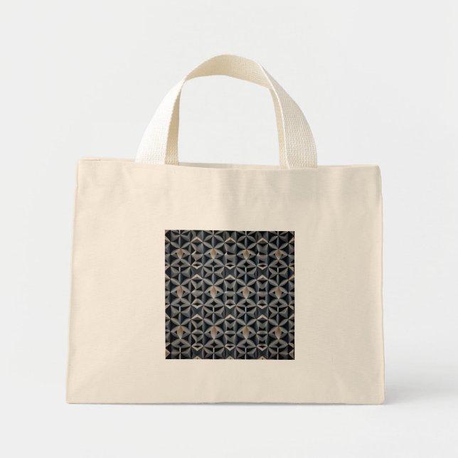 QQH Designer Tote Bag Mini Tygkasse (Framsidan)
