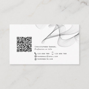 QR-abstrakt modern nätverksfunktion personlig enk Visitkort