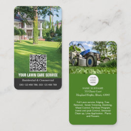 QR-affärskort för Gräsmatta Visitkort