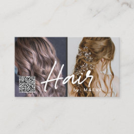 QR-affärskort för hårsnyggt Visitkort