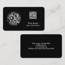 QR-Affärskort för reparation av små motorer