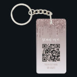 QR Affärskort  Rosa Dripping Glitter<br><div class="desc">QR Affärskort  Rosa Dripping Glitter Keychain Detta trendig,  gigantiskt och modernt guld för glitter i ro kommer att vara affärskortets tillägg till dina säljfrämjande leveranser till små företag.</div>