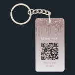 QR Affärskort  Rosa Dripping Glitter<br><div class="desc">QR Affärskort  Rosa Dripping Glitter Keychain Detta trendig,  gigantiskt och modernt guld för glitter i ro kommer att vara affärskortets tillägg till dina säljfrämjande leveranser till små företag.</div>