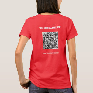 QR-Anpassningsbar för genomsökning av kod, text, T Shirt