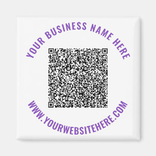 QR-Anpassningsbar för kodinfo-text-magnet-gåva - F Magnet