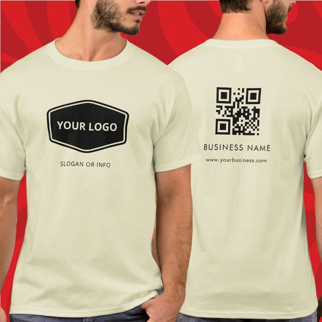 QR-Anpassningsbar och Logotyp för säljfrämjande ve T Shirt (Skapare uppladdad)