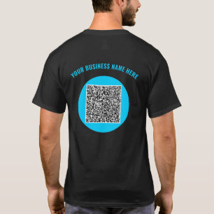 QR-Anpassningsbar Text och Färg Business T-Shirt