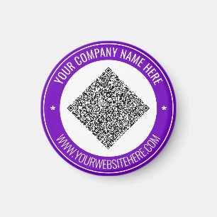 QR Anpassningsbar Text Promoting Magnet Your Färg