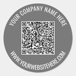 QR Anpassningsbar Text Promotive - märke Exempel