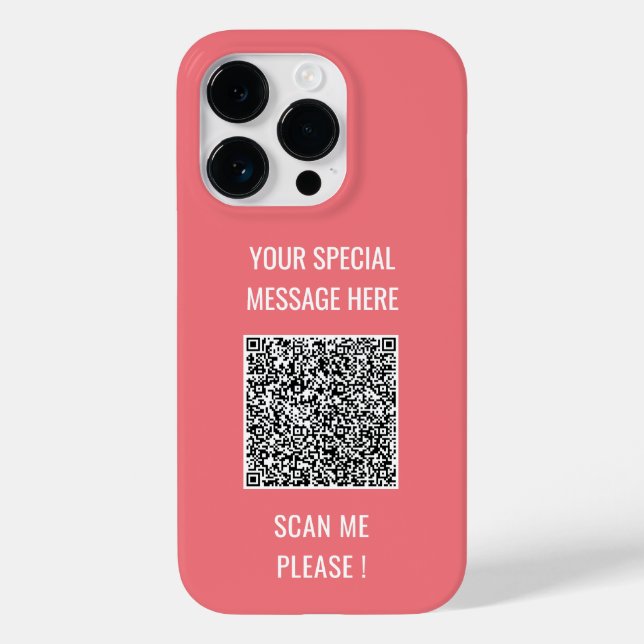 QR-Anpassningsbarna för genomsökning av kod, iphon (Baksida)