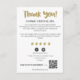 *~* QR AP8 Guld Star Review Tilläggskort