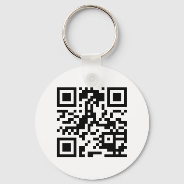 QR Barcode-nyckelkedja från http://www.qrsource.co Nyckelring (Framsida)