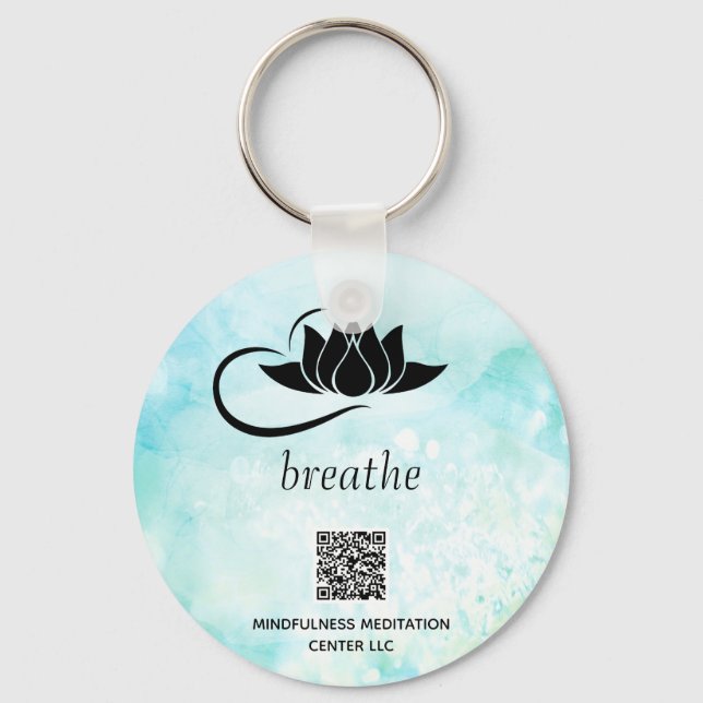 *~* QR - BREATHE Lotus Branding Turcos SWAG K Nyckelring (Framsida)