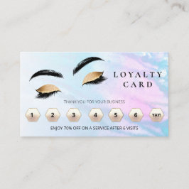 *~* QR Brows Ögon Lash Tack Rewards LOGOTYP Lojalitetskort