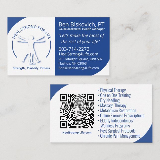 QR Business Card  Visitkort (Fram/baksida)