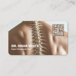 QR Chiropraktik Physical Therapist Chiropractor Visitkort