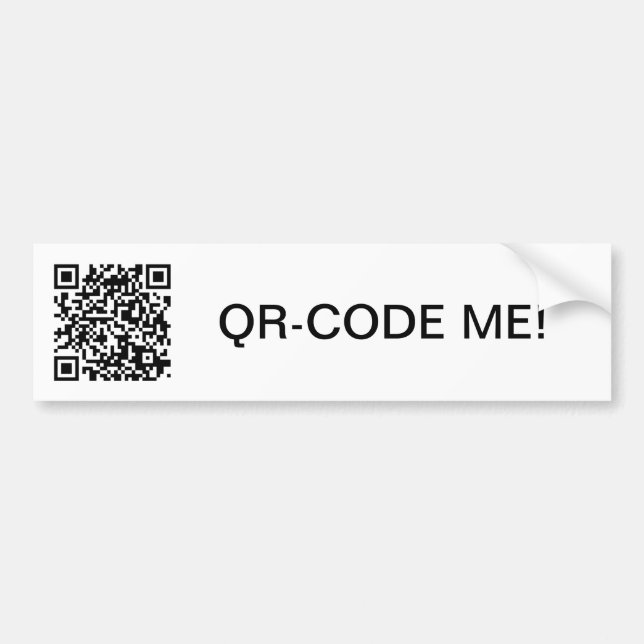 QR-Code Autoaufkleber Bildekal (Framsidan)