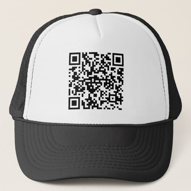 QR-Code Basecap Truckerkeps (Framsida)
