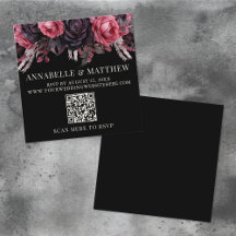 QR Code Black Gothic Bröllop OSA