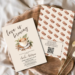 QR Code Boho Kärlek är Brewing Möhippa Inbjudningar