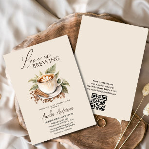 QR Code Boho Kärlek är Brewing Möhippa Inbjudningar