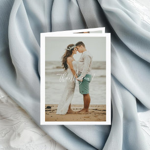 QR Code Bröllop Handskriftlig - tack för 3 foton