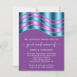 QR Code Bröllop Möhippa Lila Violet Teal