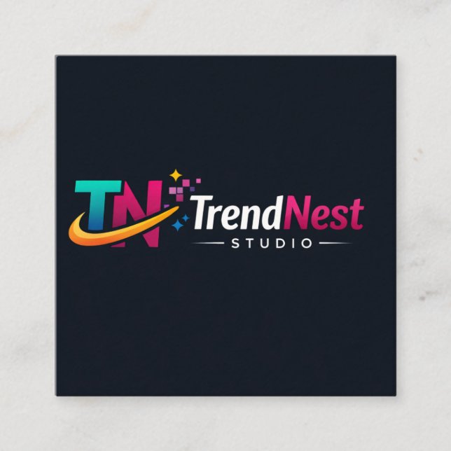 QR code Business Card  Fyrkantigt Visitkort (Framsida)