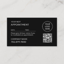 QR Code Business Logo Modern Professional Black