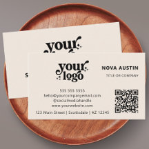 QR Code Business Logotyp Professionell Modern Crea