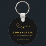 QR Code Business Name Promo Keychains Nyckelring<br><div class="desc">Promote your business with this QR code business name keychain. Perfect for small business marketing,  branding,  and professional promotional giveaways. Easily add your company logo,  scannable QR code,  or custom text to create personalized branded accessories. A modern minimalist product designed to help clients quickly connect with your business.</div>