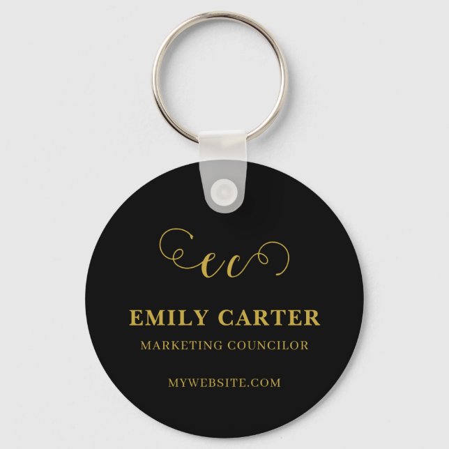 QR Code Business Name Promo Keychains Nyckelring (Framsida)
