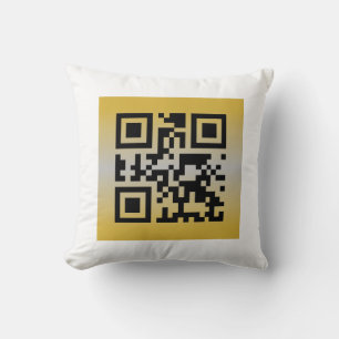 QR Code® Citat: LYCKLIG BRÖLLopsdag Kudde