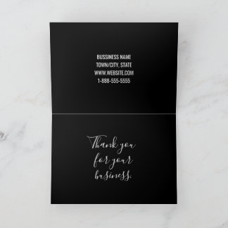 QR Code Custom Business Thank You Card with Logo Tack Kort