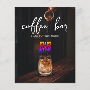 QR Code Digital Menu Flygblad