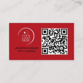 QR CODE din logotyp anpassningsbar professionell m Visitkort