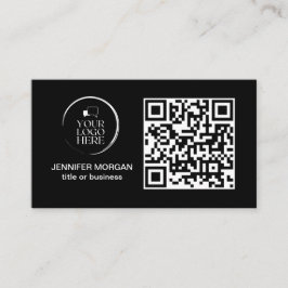 QR CODE din logotyp anpassningsbar professionell m Visitkort