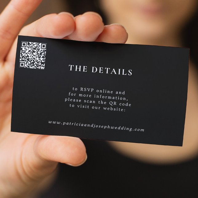 QR CODE enkel och modern webbplatsinformation för  Tilläggskort (Skapare uppladdad)