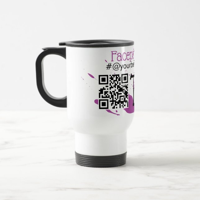 QR Code Facepainter Business Namn Car Tips Resemugg (Vänster)
