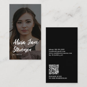 QR CODE-fotot för aktuell professionell Visitkort