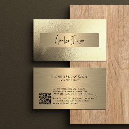 QR CODE glitter moderna makeup-artist Visitkort